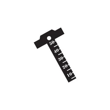 Angled ruler icon. Element of Measuring items for mobile concept and web apps Illustrazione stock