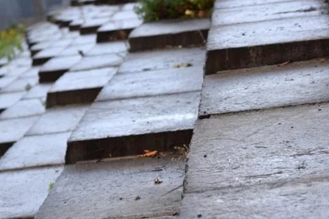 Angled Shale Steps Stock Photos