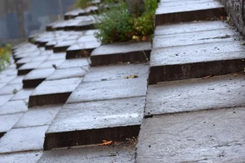 Angled Shale Steps Stock Photos