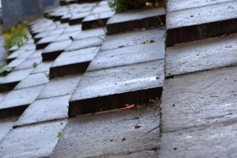 Angled Shale Steps Stock Photos