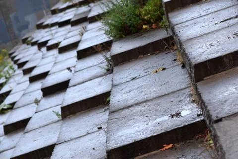 Angled Shale Steps Stock Photos