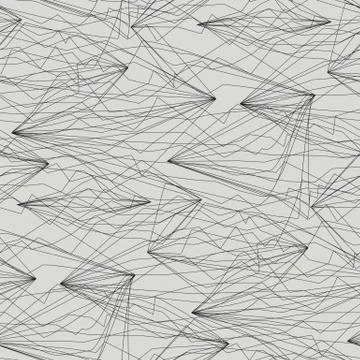 Angled  sketch lines vector seamless pattern Illustrazione stock