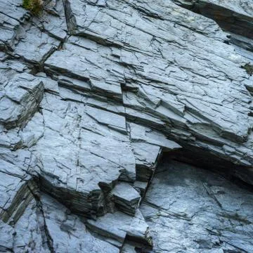 Angled texture in a slate rock Stock Photos