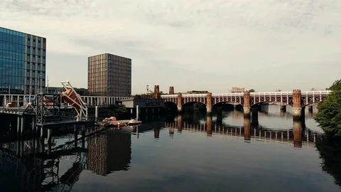 Angled view of a sailor training area 動画素材 160437066