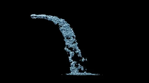 Angled Water Jet Stock Footage