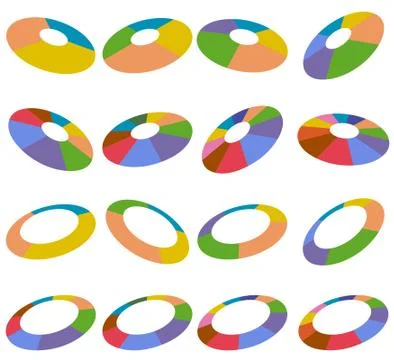 Angled wheel hubs Stock Illustration