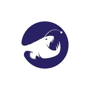 Angler fish logo Stock Illustration