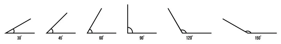 Angles line icon Stock Illustration