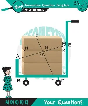 Angles in straight, angles in plane Stock Illustration
