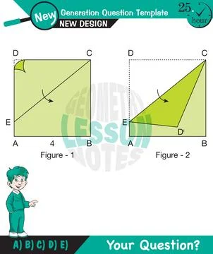 Angles in triangles Stock Illustration