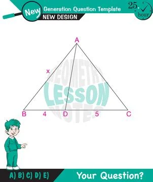 Angles in triangles Stock Illustration