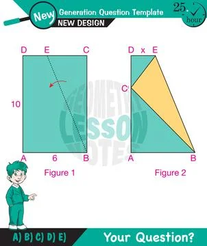 Angles in triangles Stock Illustration