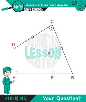 Angles in triangles Stock Illustration