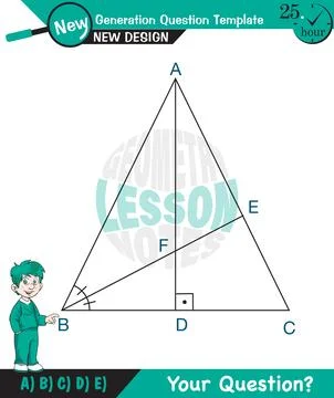 Angles in triangles Stock Illustration