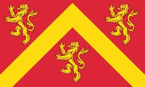 Anglesey Ynys Mon flag background Stock Illustration