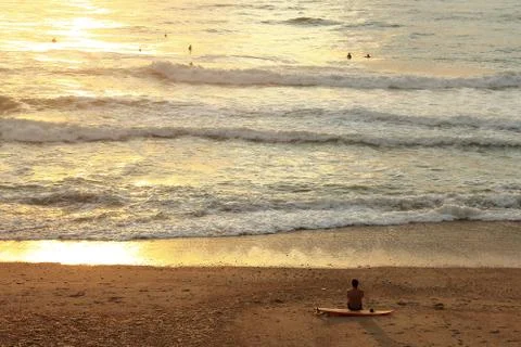 Anglet beach Stock Photos