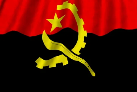 Angola - Angolan flag Stock Footage 291754681