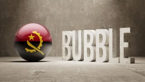 Angola. Bubble  Concept. Stock Illustration