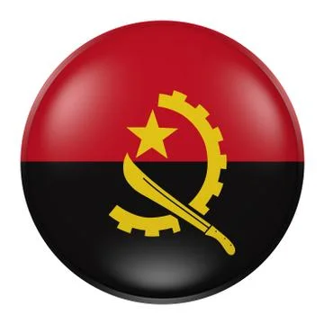 Angola button on white background Stock Illustration