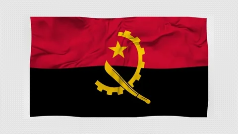 Angola Flag Animation - Seamless Loop 4K on Alpha Background 스톡 동영상 322010550
