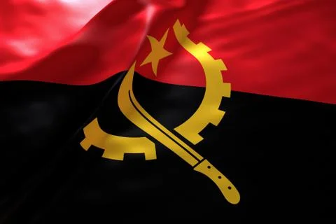 Angola flag background Stock Illustration