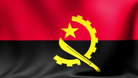 Angola Flag. Background Seamless Looping Animation. 4K High Definition Video Stock Footage 71672059