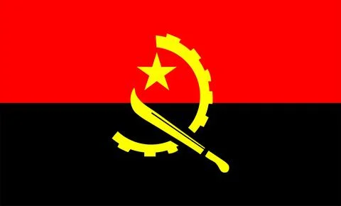 Angola Flag Design Vectors Stock Illustration