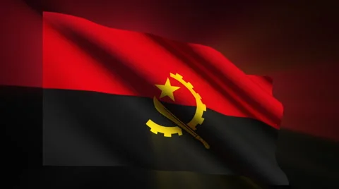 Angola Flag Stock Footage 923841