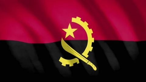 Angola Flag Stock Footage 188090453