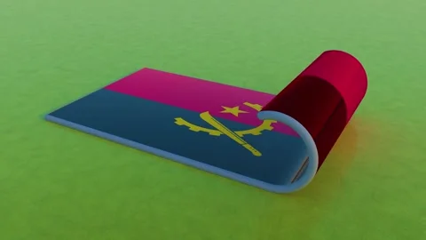 Angola Flag Stock Footage 255819964