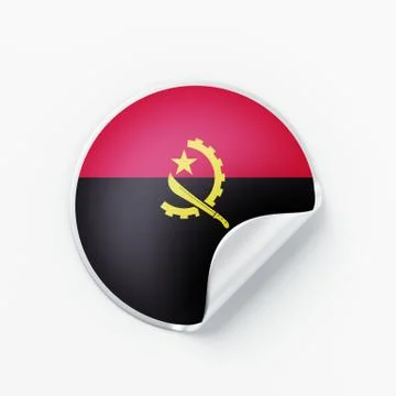 Angola Flag Icon Stock Illustration