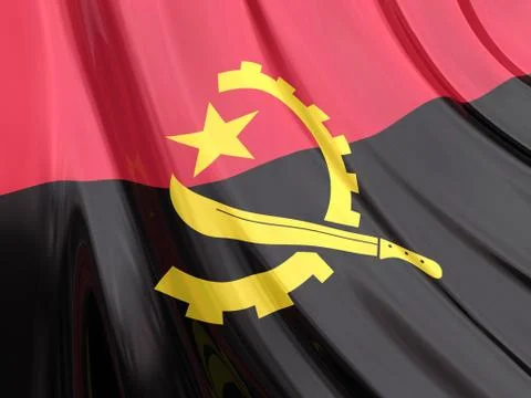 Angola Flag Stock Illustration