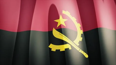 Angola Flag Stock Illustration