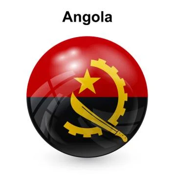 Angola flag Stock Illustration