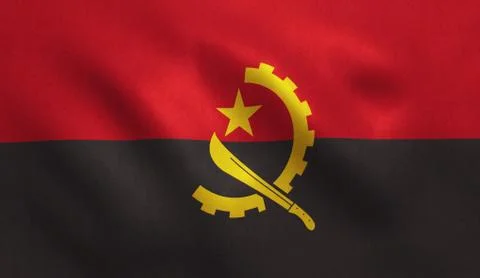 Angola Flag Stock Illustration