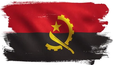 Angola Flag Stock Illustration