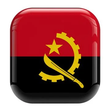 Angola flag image icon Stock Illustration