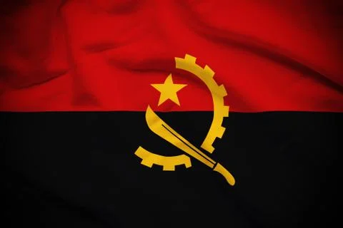 Angola Flag Foto stock