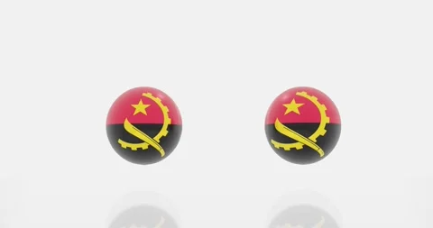 Angola flag symbol Stock Footage 189416461