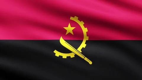 Angola Flag Waving Animation Background Animated Flag Of Angola Stock Footage 270502995