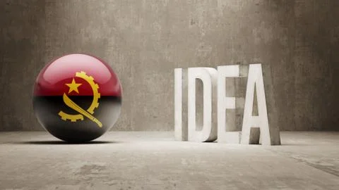 Angola. Idea  Concept. Stock Illustration