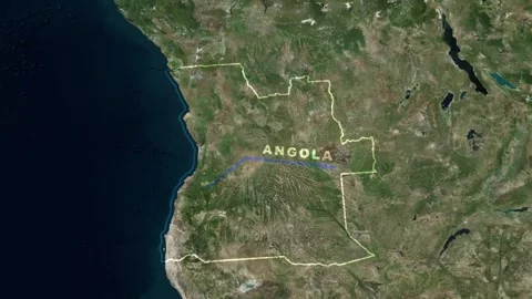 Angola Map Animation Stock Footage 273236949
