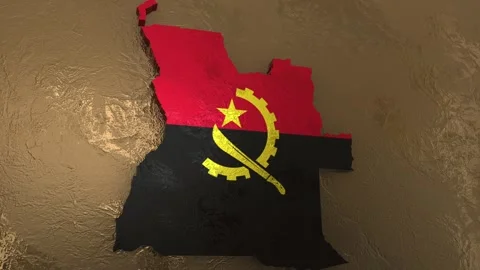 Angola Map Stock Footage 279068998