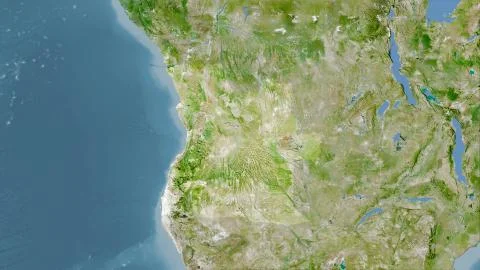 Angola, satellite A - raw data Stock Illustration