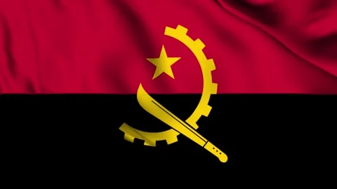 Angola waving flag 4K animation video Stock Footage 252997341