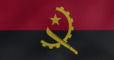 Angola Waving Flag Loopable 스톡 동영상 156041854
