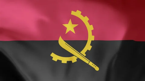 Angola Waving Flag Seamless Looping Animation 4k Stock Footage 252157297