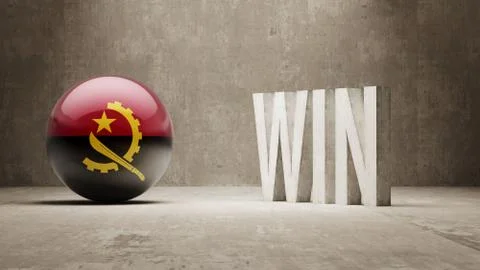 Angola. Win Concept. Stock Illustration