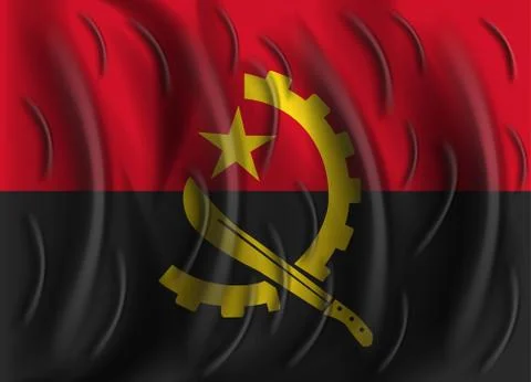 Angola wind flag イラスト素材