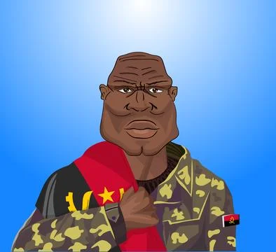 Angolan soldier Stock Illustration